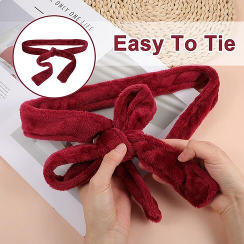 Sliverdew Robe Belt Replacement Soft Pajamas Belt Pajamas Hotel Bathrobe Tie Waist Belts Unisex Replacement (Burgundy) in Kuwait