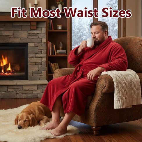 Sliverdew Robe Belt Replacement Soft Pajamas Belt Pajamas Hotel Bathrobe Tie Waist Belts Unisex Replacement (Burgundy) in Kuwait