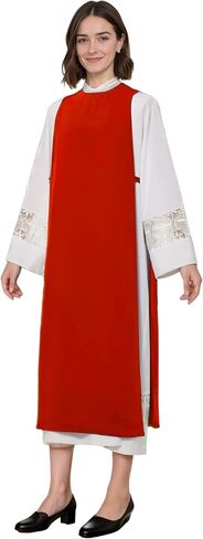 Clergy Vestment Robe Scapular, Church Minister Choir Overlay Stole, Gold Cross Scapular in Saudi Arabia