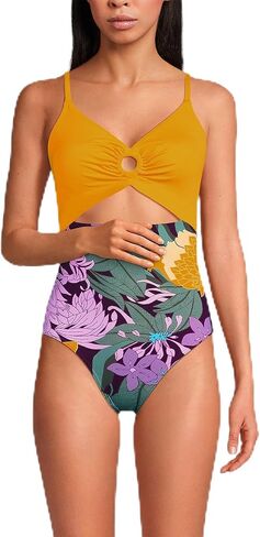 Lands' End Women's O-Ring Monokini One Piece Swimsuit in Kuwait