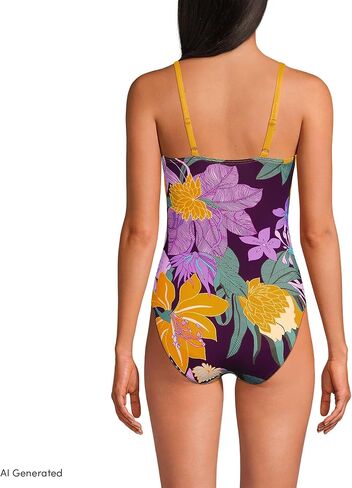 Lands' End Women's O-Ring Monokini One Piece Swimsuit in Kuwait