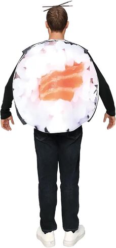 زي EraSpooky Sushi للبالغين من أزياء الهالوين المضحكة للطعام للجنسين، زي ساشيمي رول الجديد in Kuwait