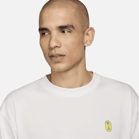 تي شيرت Nike ACG للرجال Dri-FIT بأكمام طويلة (أبيض القمة، FV3488-121) مقاس متوسط in Kuwait
