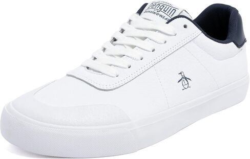 Original Penguin Men's Leather and Suede Fashion Sneakers Classic Low Top Casual Lace Up Lifestyle Shoes in Kuwait