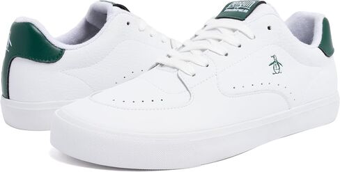 Original Penguin Men's Leather and Suede Fashion Sneakers Classic Low Top Casual Lace Up Lifestyle Shoes in Kuwait