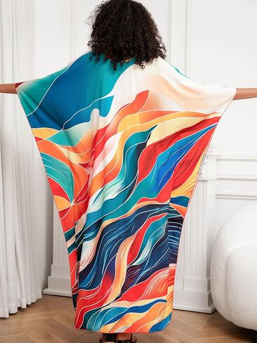 kaftan dresses for women Plus Size – Breathable yet non-transparent caftans，Beach, party, vacation, home，One Size in Saudi Arabia