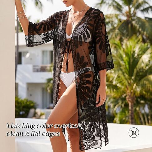 Women Sexy Swimsuit Coverup Lace Beach Cover Up for Pool Parties Beach Vacations in Saudi Arabia