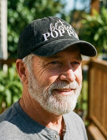 InnoBeta Blessed Pop Pop Gifts Hat for Grandpa, Poppop Gifts for Fathers Day, Christmas, Birthday, Adjustable Embroidered Baseball Cap in Saudi Arabia