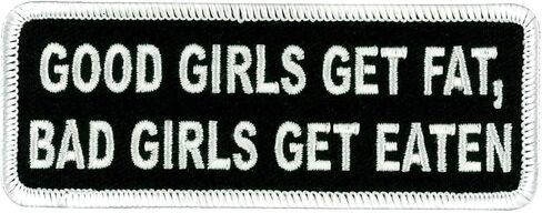 Hot Leathers PPL9276 Good Girls Get Fat Patch - 4 Width x 2 Height Inches in Kuwait