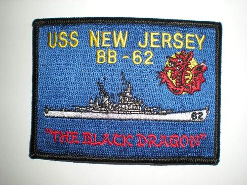 Embroidered Patch - Patches for Women Man - Military Naval Style Patch USS New Jersey BB-62 in Saudi Arabia