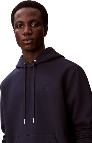 Calvin Klein Men's Monogram Logo Fleece Hoodie in Kuwait