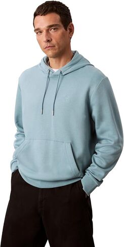 Calvin Klein Men's Monogram Logo Fleece Hoodie in Kuwait