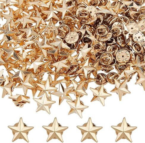 SUPERFINDINGS 100Pcs Alloy Star Badge Lapel Pin Pentagram Brooch Pin Veterans Day Star Pins Backpack Military Award Pins Labor Day 4th of July rial Day Stars Brooches for Costume Decorations in Kuwait
