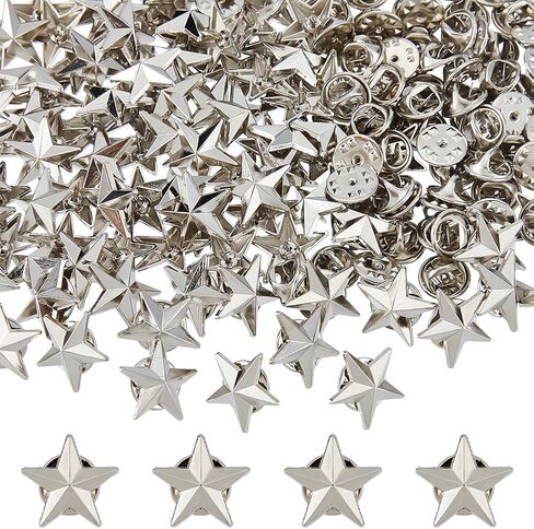 SUPERFINDINGS 100Pcs Alloy Star Badge Lapel Pin Pentagram Brooch Pin Veterans Day Star Pins Backpack Military Award Pins Labor Day 4th of July rial Day Stars Brooches for Costume Decorations in Kuwait