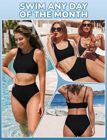 Period Swimwear for Teens Women High Waisted Swimsuit Bikini Bottoms Menstrual Swim Bottoms Tankini Bathing Suit in Saudi Arabia