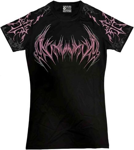 Lsweioad Mens Gothic Skinny Compression T-Shirt Cybersigils Gym Tee Shirt Quick Dry Rock Graphic Punk Workout Summer Top in Kuwait