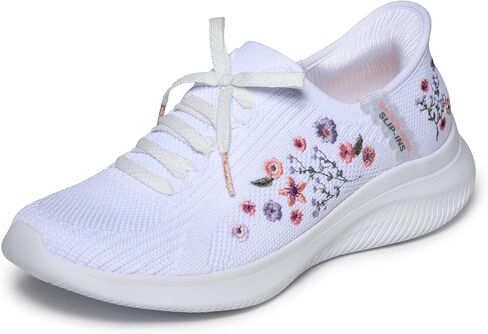 حذاء Skechers للسيدات Ultra Flex 4.0-Sweet Petals بدون استخدام اليدين in Kuwait