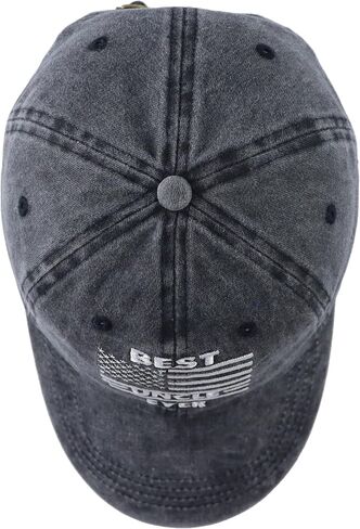 Best Uncle Ever Hat for Men, Adjustable Cotton Embroidered American Flag Decor Uncle Baseball Cap in Saudi Arabia