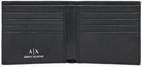 Armani Exchange Men's Milano Bifold Credit Card Wallet, Black, One Size in Kuwait