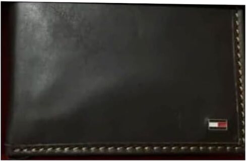Tommy Hilfiger - Men's Billfold RFID Protection Leather Wallet Brown 31hp220110, Tan, wallet, Classic in Kuwait