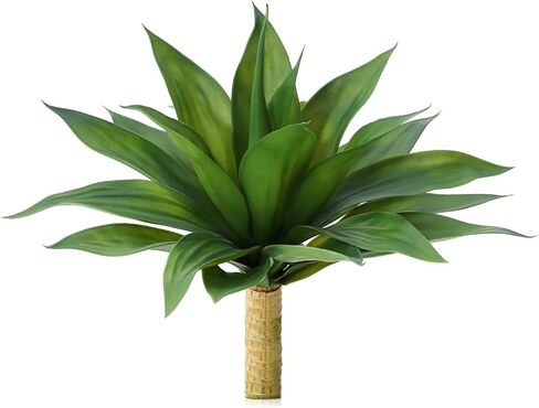 VeriNatural Artificial Agave Plant,28in Faux Plants Outdoor Decor,UV Resistant Large Potted Greenery,Realistic Plastic Succulents for Patio Porch Entryways Office Garden,Set of 2 in Saudi Arabia