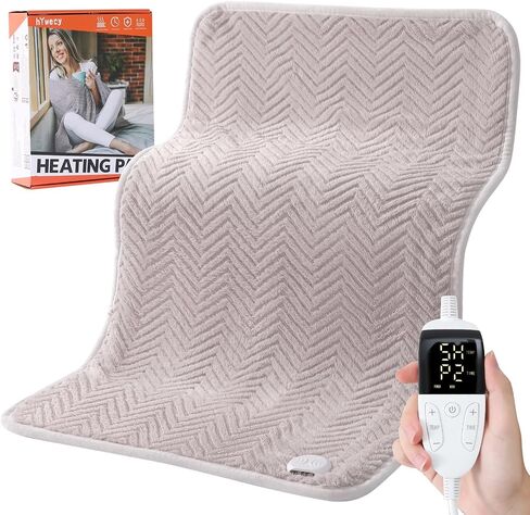 Extra Large Heating Pad for Back,32"x20" Electric Heating Pad for Neck,Shoulder,Leg,Knee&Menstrual Cramp Pain Relief,6 Heat Settings&10 Auto-Off Timers,Machine Washable,Gifts for Lover in Saudi Arabia