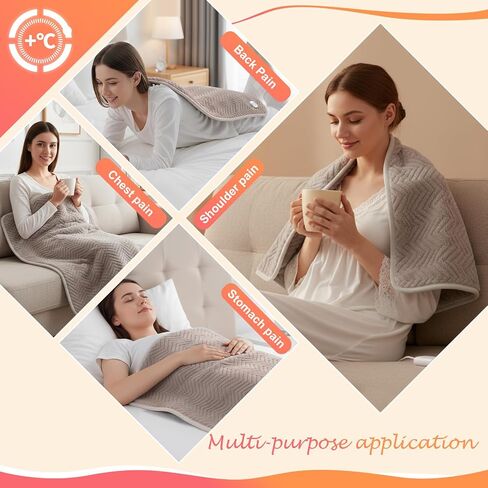 Extra Large Heating Pad for Back,32"x20" Electric Heating Pad for Neck,Shoulder,Leg,Knee&Menstrual Cramp Pain Relief,6 Heat Settings&10 Auto-Off Timers,Machine Washable,Gifts for Lover in Saudi Arabia