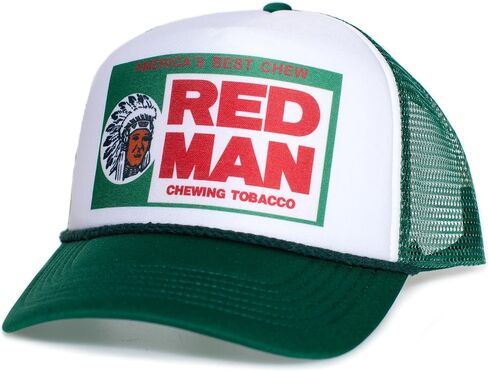 Red Man Chewing Classic Tobacco Hat Vintage Redman Cap Adult One Size Multi in Saudi Arabia