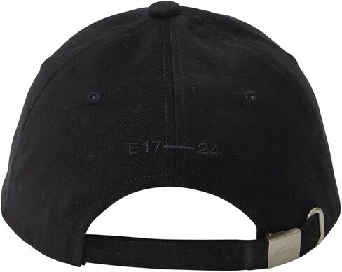 Cotton Brushed Baseball Cap Logo Adjustable Unisex Casual Streetwear Hat Black in Saudi Arabia