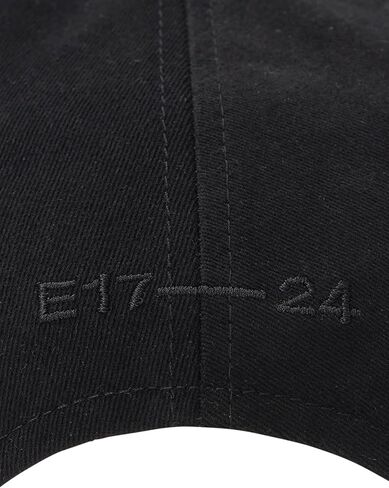 Cotton Brushed Baseball Cap Logo Adjustable Unisex Casual Streetwear Hat Black in Saudi Arabia