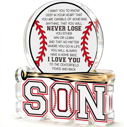 Son Gifts from Mom Dad,Graduation Gift for Him Teen Boys Son 2026,Fathers Day Baseball Gifts for Adult Son,Year Old Boy Birthday Encouragement Present for Step Bonus Son in Law in Saudi Arabia