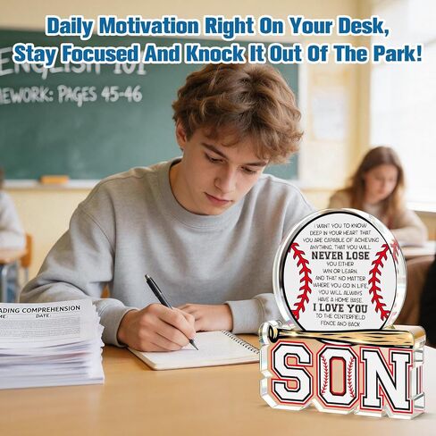 Son Gifts from Mom Dad,Graduation Gift for Him Teen Boys Son 2026,Fathers Day Baseball Gifts for Adult Son,Year Old Boy Birthday Encouragement Present for Step Bonus Son in Law in Saudi Arabia