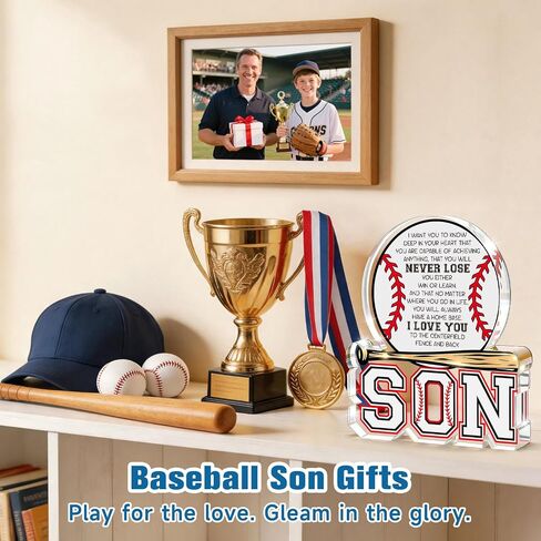 Son Gifts from Mom Dad,Graduation Gift for Him Teen Boys Son 2026,Fathers Day Baseball Gifts for Adult Son,Year Old Boy Birthday Encouragement Present for Step Bonus Son in Law in Saudi Arabia