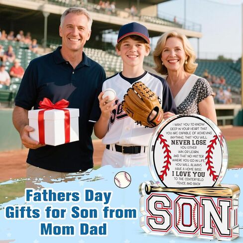 Son Gifts from Mom Dad,Graduation Gift for Him Teen Boys Son 2026,Fathers Day Baseball Gifts for Adult Son,Year Old Boy Birthday Encouragement Present for Step Bonus Son in Law in Saudi Arabia