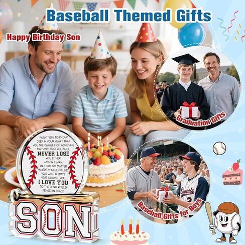 Son Gifts from Mom Dad,Graduation Gift for Him Teen Boys Son 2026,Fathers Day Baseball Gifts for Adult Son,Year Old Boy Birthday Encouragement Present for Step Bonus Son in Law in Saudi Arabia