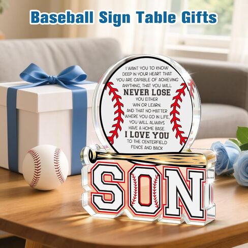 Son Gifts from Mom Dad,Graduation Gift for Him Teen Boys Son 2026,Fathers Day Baseball Gifts for Adult Son,Year Old Boy Birthday Encouragement Present for Step Bonus Son in Law in Saudi Arabia