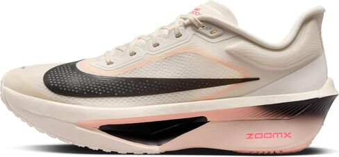 حذاء سباق الطرق Zoom Fly 6 للرجال من Nike (FN8454-102، عاجي شاحب/قرمزي ملون/شراعي/أسود) مقاس 7.5 in Kuwait
