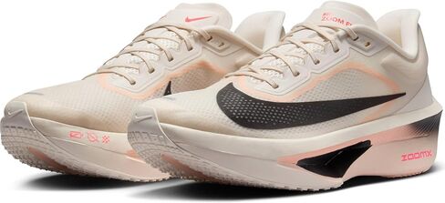 حذاء سباق الطرق Zoom Fly 6 للرجال من Nike (FN8454-102، عاجي شاحب/قرمزي ملون/شراعي/أسود) مقاس 7.5 in Kuwait
