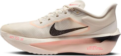 حذاء سباق الطرق Zoom Fly 6 للرجال من Nike (FN8454-102، عاجي شاحب/قرمزي ملون/شراعي/أسود) مقاس 7.5 in Kuwait