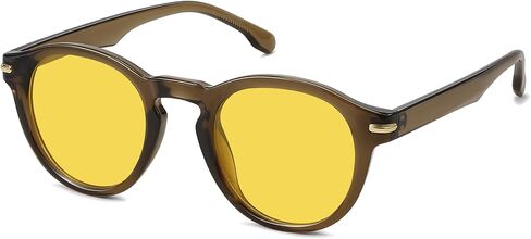 Trendy Retro Round Sunglasses for Women,Classic Circle Glasses Vintage Shades UV400 Protecion in Kuwait