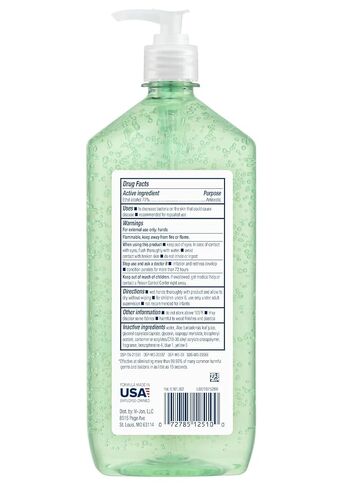 Germ-X Advanced Hand Sanitizer with Aloe and Vitamin E, 1 Liter (Pack of 4), Less Drying Moisturizing Gel, No Rinse Formula, Pump Bottle in Saudi Arabia