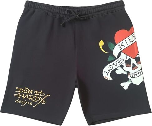 شورت ED HARDY للرجال مطبوع عليه Love Kills Slowly in Kuwait