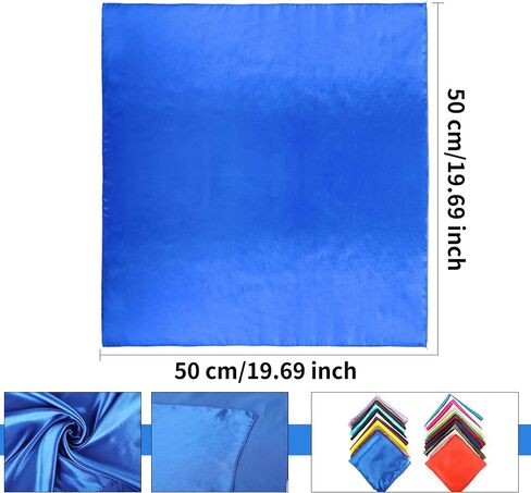 21 Pack Square Neck Scarf Mixed Solid Color Bandanas Bulk Colorful Plain Neckerchief for Women Head Hair Wraps, 21 Colors in Saudi Arabia