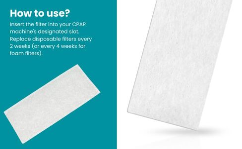 75-Pack – Made in USA Quality – CPAP Filters Disposable Felt Pollen Air Filters – Compatible with ResMed AirSense 10, AirCurve 10 & S9 Series Universal CPAP Replacement Filter Supplies in Saudi Arabia