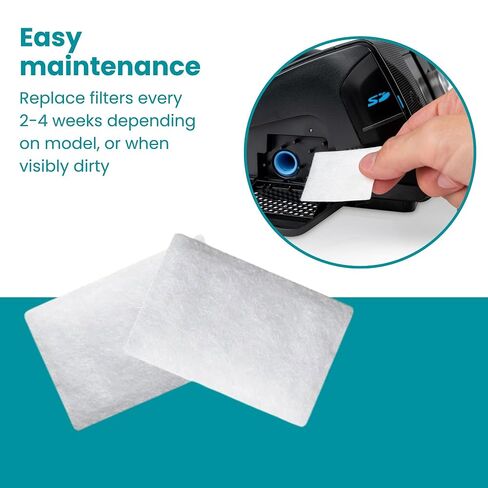 75-Pack – Made in USA Quality – CPAP Filters Disposable Felt Pollen Air Filters – Compatible with ResMed AirSense 10, AirCurve 10 & S9 Series Universal CPAP Replacement Filter Supplies in Saudi Arabia
