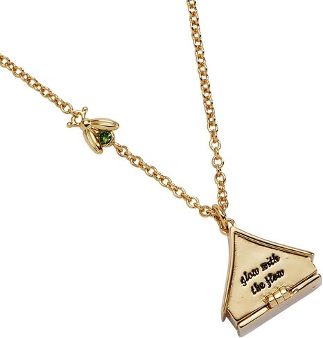 Alex and Ani Camping Tent Necklace | Opening Tent Locket Charm | Summer Camp Jewelry | Shiny Gold, Brass | Camp Counselor Gift in Kuwait