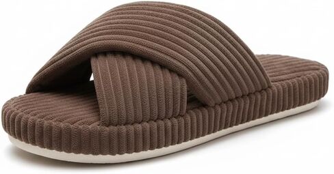 Slippers for Women Memory Foam House Bedroom Corduroy Bow Crossbands Slide Slipper Shoes Comfy in Saudi Arabia