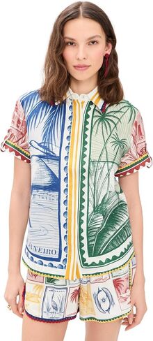 FARM Rio Women's Brasil Vintage Off-White Shirt in Saudi Arabia