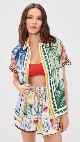 FARM Rio Women's Brasil Vintage Off-White Shirt in Saudi Arabia