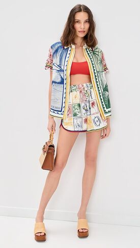FARM Rio Women's Brasil Vintage Off-White Shirt in Saudi Arabia
